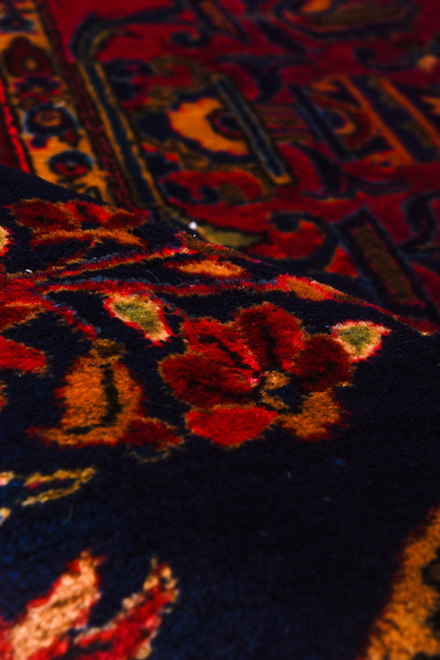 Vintage Kashan Area Rug (10' x 18')